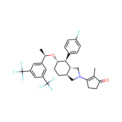 CC1=C(N2C[C@H]3CC[C@H](O[C@H](C)c4cc(C(F)(F)F)cc(C(F)(F)F)c4)[C@@H](c4ccc(F)cc4)[C@@H]3C2)CCC1=O ZINC000044305285
