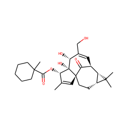 CC1=C[C@@]23CC[C@@H]4[C@H]([C@H](C=C(CO)[C@@H](O)[C@]2(O)[C@H]1OC(=O)C1(C)CCCCC1)C3=O)C4(C)C ZINC001772592719