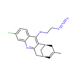 CC1=C[C@H]2Cc3nc4cc(Cl)ccc4c(NCCN=[N+]=[N-])c3[C@@H](C1)C2 ZINC000045284539