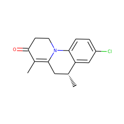 CC1=C2C[C@@H](C)c3cc(Cl)ccc3N2CCC1=O ZINC000013813865