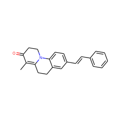 CC1=C2CCc3cc(/C=C/c4ccccc4)ccc3N2CCC1=O ZINC000013580684