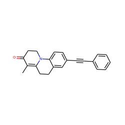 CC1=C2CCc3cc(C#Cc4ccccc4)ccc3N2CCC1=O ZINC000013580678