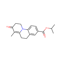 CC1=C2CCc3cc(C(=O)OC(C)C)ccc3N2CCC1=O ZINC000013580692