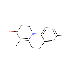 CC1=C2CCc3cc(C)ccc3N2CCC1=O ZINC000000006957