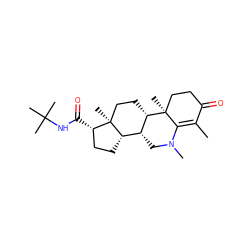 CC1=C2N(C)C[C@@H]3[C@@H]4CC[C@H](C(=O)NC(C)(C)C)[C@@]4(C)CC[C@@H]3[C@@]2(C)CCC1=O ZINC000026393842