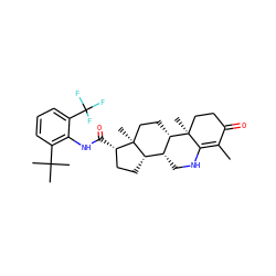 CC1=C2NC[C@@H]3[C@@H]4CC[C@H](C(=O)Nc5c(C(C)(C)C)cccc5C(F)(F)F)[C@@]4(C)CC[C@@H]3[C@@]2(C)CCC1=O ZINC000026578450