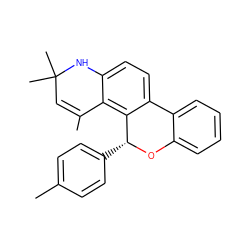 CC1=CC(C)(C)Nc2ccc3c(c21)[C@@H](c1ccc(C)cc1)Oc1ccccc1-3 ZINC000003831960