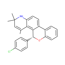 CC1=CC(C)(C)Nc2ccc3c(c21)[C@@H](c1ccc(Cl)cc1)Oc1ccccc1-3 ZINC000003831965