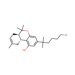 CC1=CC[C@@H]2[C@@H](C1)c1c(O)cc(C(C)(C)CCCCBr)cc1OC2(C)C ZINC000013679516