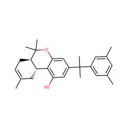 CC1=CC[C@@H]2[C@@H](C1)c1c(O)cc(C(C)(C)c3cc(C)cc(C)c3)cc1OC2(C)C ZINC000040895039