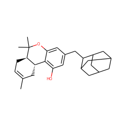 CC1=CC[C@@H]2[C@@H](C1)c1c(O)cc(CC3C4CC5CC(C4)CC3C5)cc1OC2(C)C ZINC000013647661