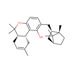 CC1=CC[C@@H]2[C@@H](C1)c1c(ccc(C[C@@H]3C[C@@H]4CC[C@]3(C)C4(C)C)c1O)OC2(C)C ZINC000101206653