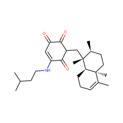 CC1=CCC[C@@H]2[C@@]1(C)CC[C@H](C)[C@@]2(C)CC1C(=O)C(=O)C=C(NCCC(C)C)C1=O ZINC000103240701