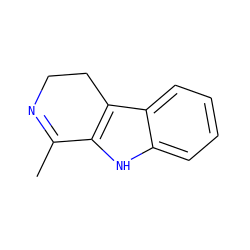 CC1=NCCc2c1[nH]c1ccccc21 ZINC000013130932