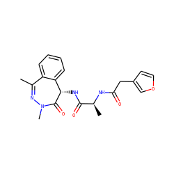 CC1=NN(C)C(=O)[C@@H](NC(=O)[C@H](C)NC(=O)Cc2ccoc2)c2ccccc21 ZINC000028899752