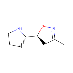 CC1=NO[C@H]([C@@H]2CCCN2)C1 ZINC000066252037