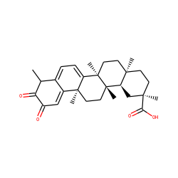 CC1C(=O)C(=O)C=C2C1=CC=C1[C@@]2(C)CC[C@@]2(C)[C@@H]3C[C@](C)(C(=O)O)CC[C@]3(C)CC[C@]12C ZINC000019795938