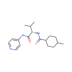 CC1CCC(C(=O)N[C@H](C(=O)Nc2ccncc2)C(C)C)CC1 ZINC000000248160