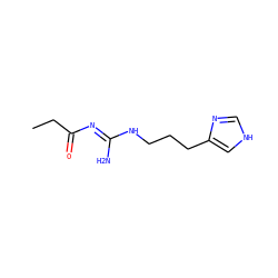 CCC(=O)/N=C(\N)NCCCc1c[nH]cn1 ZINC000040914692