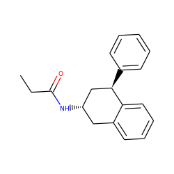 CCC(=O)N[C@H]1Cc2ccccc2[C@H](c2ccccc2)C1 ZINC000000014092