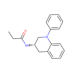 CCC(=O)N[C@H]1Cc2ccccc2N(c2ccccc2)C1 ZINC001772645802