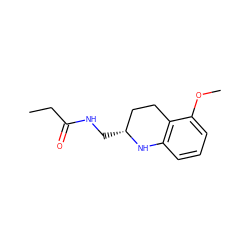 CCC(=O)NC[C@@H]1CCc2c(cccc2OC)N1 ZINC000473114994