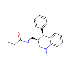 CCC(=O)NC[C@@H]1CN(C)c2ccccc2[C@@H]1c1ccccc1 ZINC001772576587