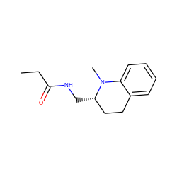 CCC(=O)NC[C@H]1CCc2ccccc2N1C ZINC000473113319