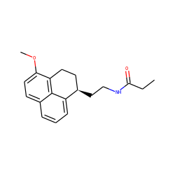 CCC(=O)NCC[C@@H]1CCc2c(OC)ccc3cccc1c23 ZINC000013834432