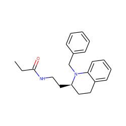 CCC(=O)NCC[C@@H]1CCc2ccccc2N1Cc1ccccc1 ZINC000473119892