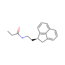 CCC(=O)NCC[C@@H]1Cc2cccc3cccc1c23 ZINC000013834476