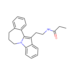 CCC(=O)NCCc1c2n(c3ccccc13)CCCc1ccccc1-2 ZINC000013494177