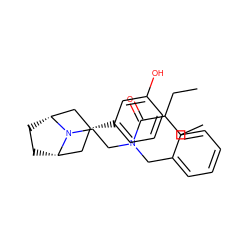 CCC(CC)C(=O)N(CCN1[C@H]2CC[C@@H]1C[C@H](c1cccc(O)c1)C2)Cc1ccccc1 ZINC000117294323