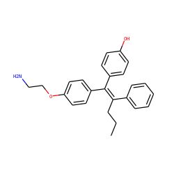 CCC/C(=C(/c1ccc(O)cc1)c1ccc(OCCN)cc1)c1ccccc1 ZINC000299867162