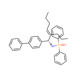 CCC/C=C(\CCC)[C@H](NP(=O)(c1ccccc1)c1ccccc1)c1ccc(-c2ccccc2)cc1 ZINC000049881887