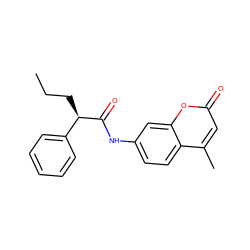 CCC[C@@H](C(=O)Nc1ccc2c(C)cc(=O)oc2c1)c1ccccc1 ZINC000012781055