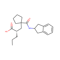 CCC[C@@H](CC1(C(=O)NC2Cc3ccccc3C2)CCCC1)C(=O)O ZINC000034803432