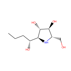 CCC[C@@H](O)[C@@H]1N[C@@H](CO)[C@H](O)[C@H]1O ZINC000095573961