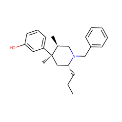 CCC[C@@H]1C[C@@](C)(c2cccc(O)c2)[C@@H](C)CN1Cc1ccccc1 ZINC000028568006