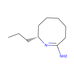 CCC[C@@H]1CCCCCC(N)=N1 ZINC000026984887