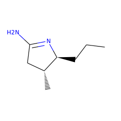 CCC[C@@H]1N=C(N)C[C@H]1C ZINC000013781173