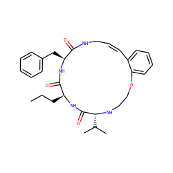 CCC[C@@H]1NC(=O)[C@@H](C(C)C)NCCOc2ccccc2/C=C\CNC(=O)[C@H](Cc2ccccc2)NC1=O ZINC001772637873