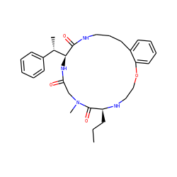 CCC[C@@H]1NCCOc2ccccc2CCCNC(=O)[C@H]([C@@H](C)c2ccccc2)NC(=O)CN(C)C1=O ZINC001772654660