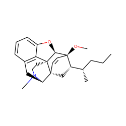 CCC[C@H](C)[C@@H]1C[C@@]23C=C[C@]1(OC)[C@@H]1Oc4cccc5c4[C@@]12CCN(C)[C@@H]3C5 ZINC000027418045