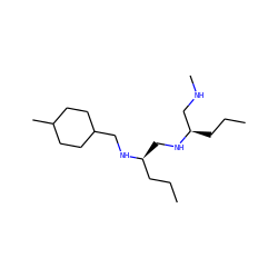 CCC[C@H](CNC)NC[C@@H](CCC)NCC1CCC(C)CC1 ZINC000045303316
