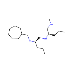 CCC[C@H](CNC)NC[C@@H](CCC)NCC1CCCCCC1 ZINC000045285845