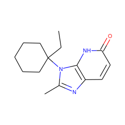 CCC1(n2c(C)nc3ccc(=O)[nH]c32)CCCCC1 ZINC000118270437