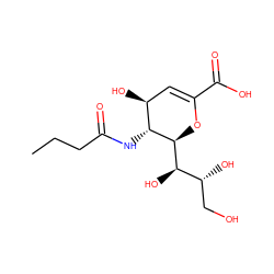 CCCC(=O)N[C@@H]1[C@@H](O)C=C(C(=O)O)O[C@H]1[C@H](O)[C@H](O)CO ZINC000034004998