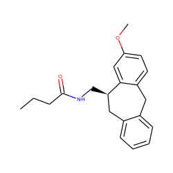 CCCC(=O)NC[C@@H]1Cc2ccccc2Cc2ccc(OC)cc21 ZINC000013581649