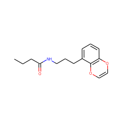 CCCC(=O)NCCCc1cccc2c1OC=CO2 ZINC000001546356